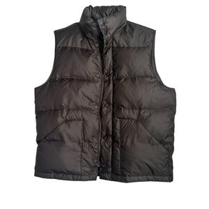 Cremieux Men Dark Brown Down Puffer Vest Size- M
